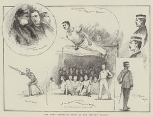 Het gymnastiekpersoneel van het leger in het People